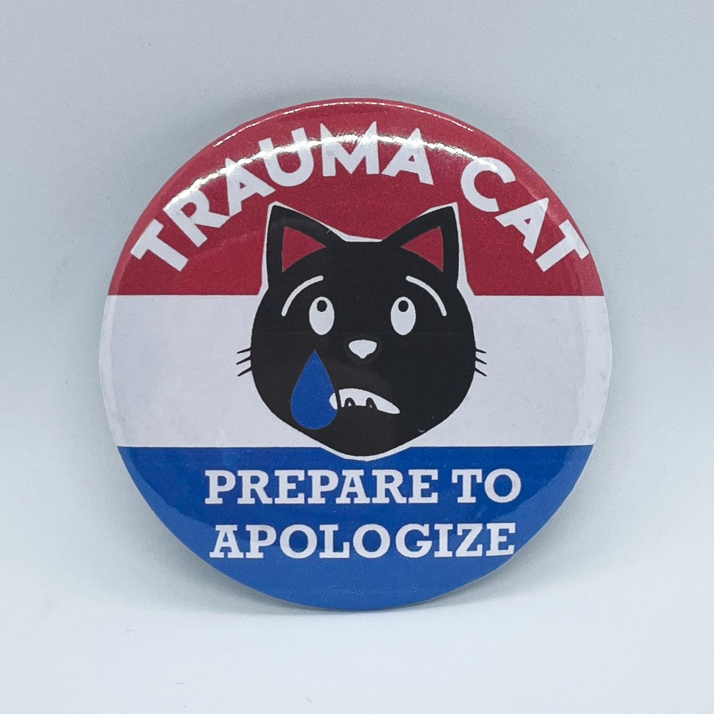 'Prepare to Apologize' pins